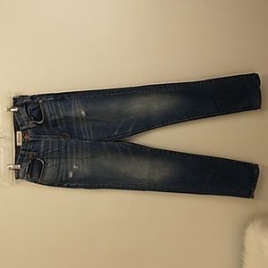 Madewell The Perfect Vintage Jeans Size 24 Zip‎ Fly Light Distressing Med…